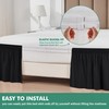 Biscaynebay Wrap Around Bed Skirts with Split Corners for King