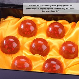 Transparent Star Dragon Balls Set Novelty Children's Toy Medium Crystal Balls - 7 Pcs with Gift Box