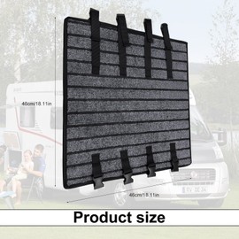 FINELYCR Motorhome Step Mat, Adjustable Motorhome Step Mat, Non-Slip Footrest Mat, Womo Step, with Snap Closure, for Campers, Small Motorhomes