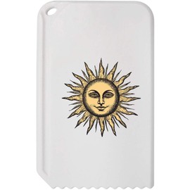 Azeeda 'Vintage Sun with Face' Plastic Ice Scraper (IC00042255)