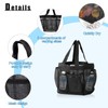 FuninCrea Shower Bag, Foldable Portable Toiletry Bag with Handle, Multifunctional