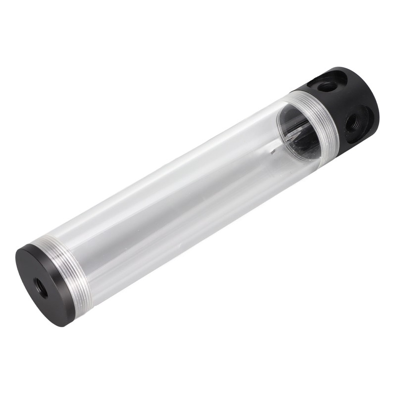Water Cooling Reservoir 240mm/9.4in Length G1/4in Thread 50mm/2.0in Diameter Tube