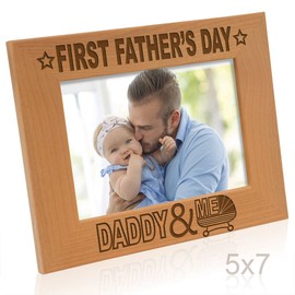 Kate Posh - First Father's Day with Daddy & Me Picture Frame (5x7-Horizontal)