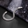 LUCKY2+7 Bracelets for Men-Stainless Steel Magnetic Clasp Franco Chain Mens