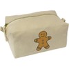 'Gingerbread Man' Canvas Wash Bag/Makeup Case (CS00044179)