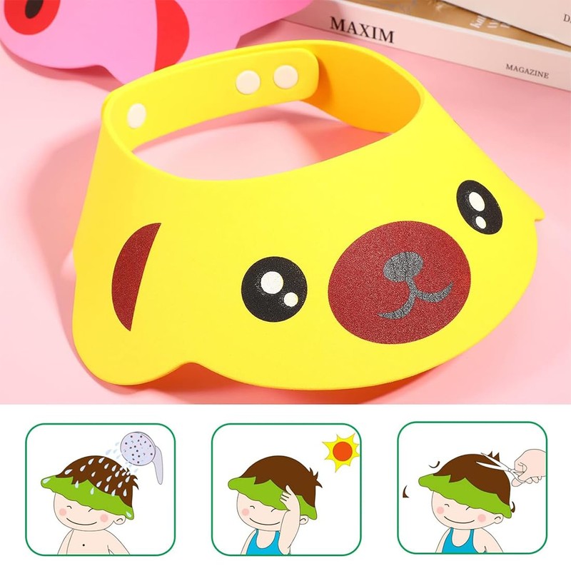 XBFOCNH 2 x Shower Cap, Children's Baby Shower Cap, Baby