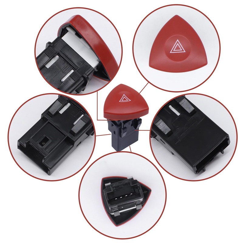 HISports Hazard Warning Light Switch Button Compatible with Renault Espace