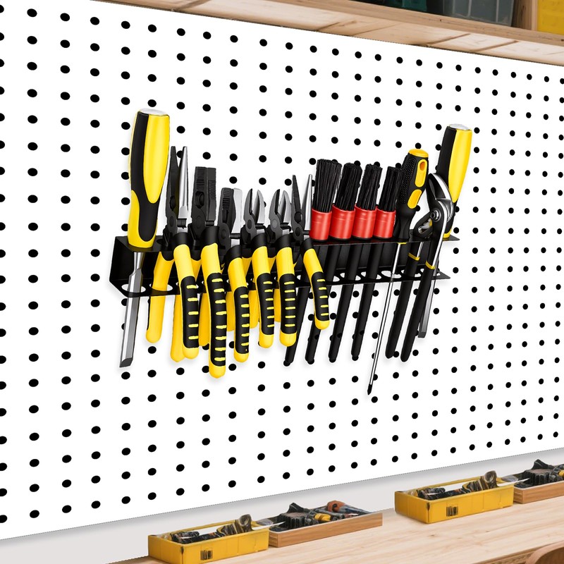 Rostationa Screwdriver Plier Organizer Wall Mount,Screwdriver Rack,Metal Plier Holder Utility