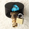 Outdoor Faucet Lock, Water Hose Bib Spigot Lock Black Cover