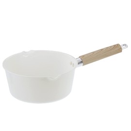 Bestco ND-6753 Ceramic IH Snow Flat Pot, 7.9 inches (20 cm), Snow White
