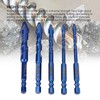 5Pcs Crooked Head Eccentric Drill Special High Strength Twist Bit