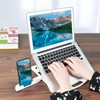 Laptop Stand with Smartphone Stand, 360° Rotation, Foldable, Anti-Slip, Adjustable