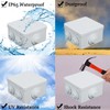 Sunnyglade ABS Plastic Electrical Junction Box IP55 Waterproof Universal Outlet