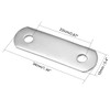 uxcell Repair Plate, 34mmx10mm, Flat Fixing Mending Corner Brace Bracket