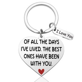 Qiubewi I Love You Keychain Gifts for Boyfriend Girlfriend Men Women Him Her Unique Birthday Christmas Valentines Day Anniversary Present Ideas Very Cute I Love You Key Chain Accessories