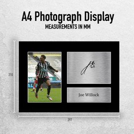 HWC Trading A4 Joe Willock Newcastle United Gifts Printed Signed Autograph Picture for Football Fans and Supporters