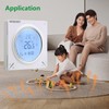 Wengart Water Heating Thermostat WG106,Weekly Programming,Digital LCD Display,Easy Operation,Suitable For