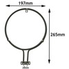 Spares2go 2300W Heater Element for Neff Fan Oven/Cookers