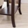 Leick Favorite Finds Tray Edge End Table in Chocolate Cherry
