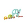 JAMARA Kidiwood 460875 Wooden Toy Pull Elephant Family, 3 Pieces,
