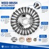 6-Inch Steel Wire Trimmer Brush Head for Weed Removal –