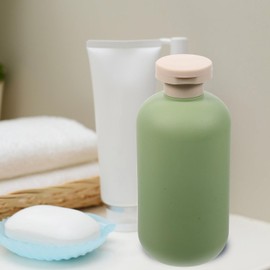 IMIKEYA 2pcs 300ml Travel Shampoo Bottles Refillable Plastic Squeeze Bottles With Flip Cap Leak Proof Conditioner Dispenser Reusable Containers for Toiletries