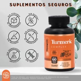 Suplemento de Cúrcuma Complejo con Boswellia, Jengibre y Pimienta Negra por Momosie                                                                   