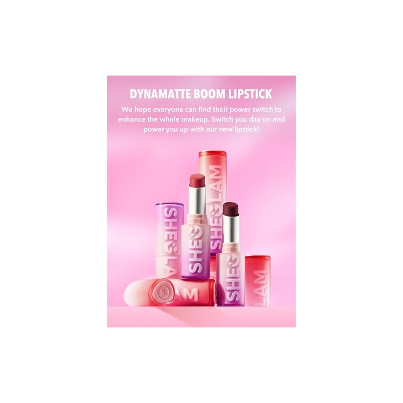 Sheglam Dynamatte Boom Long Lasting Lipstick Lápiz de Labios Mate