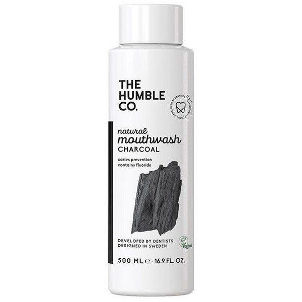The Humble Co. Natural Mouthwash - Charcoal 500ml - Discontinued Brand