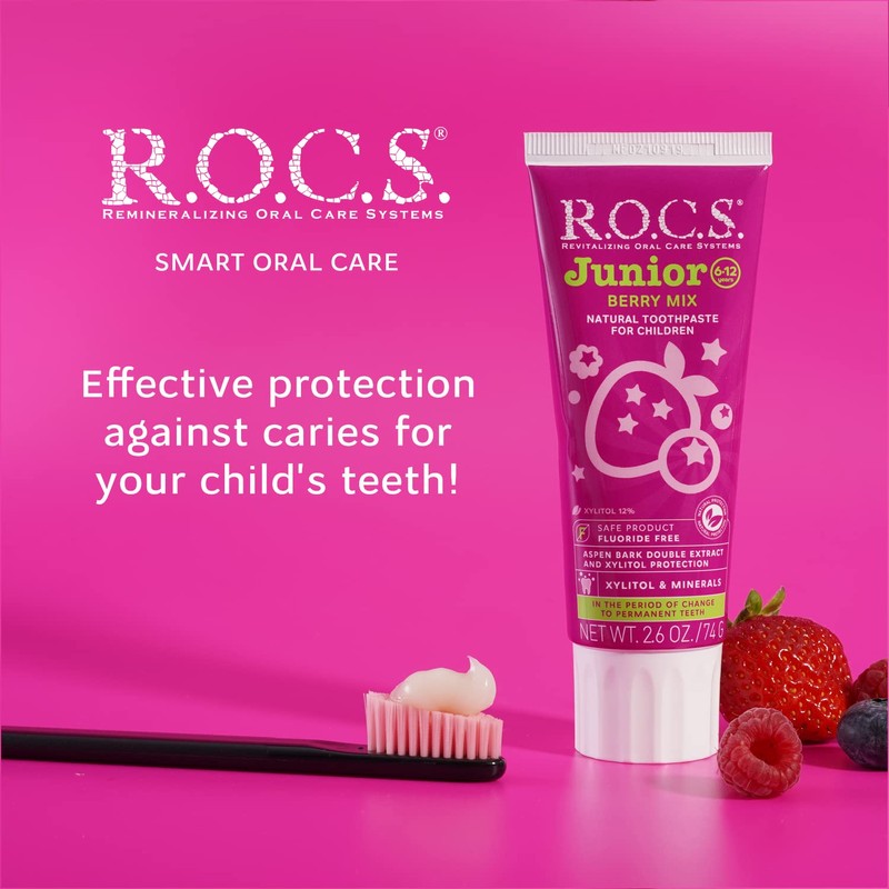 R.O.C.S. Junior Toothpaste - Enamel Whitening Teeth Gum Protection -