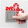 OSALADI 3D Cane Candy Stickers Christmas Window Decals Merry Christmas