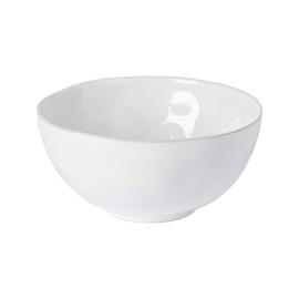 Costa Nova Ceramic Stoneware 10.5" x 5", 115 oz Serving Bowl - Livia Collection, White | Microwave & Dishwasher Safe Dinnerware | Food Safe Glazing | Restaurant Quality Serveware