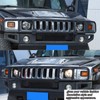 Lcojicep 2PCS Front Headlight decorationCompatible with Hummer H2 2003-2009, Front