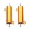 WEIJ 2Pcs RX24 50W 1.5 Ohm Aluminum Case Load Current