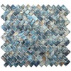 MOP Mother of Pearl Shell Mosaic Herringbone Backsplash Tile, are