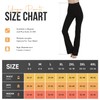 MC&LO Cotton Spandex High Rise Bootcut Flare Yoga Pants Legging(Regular