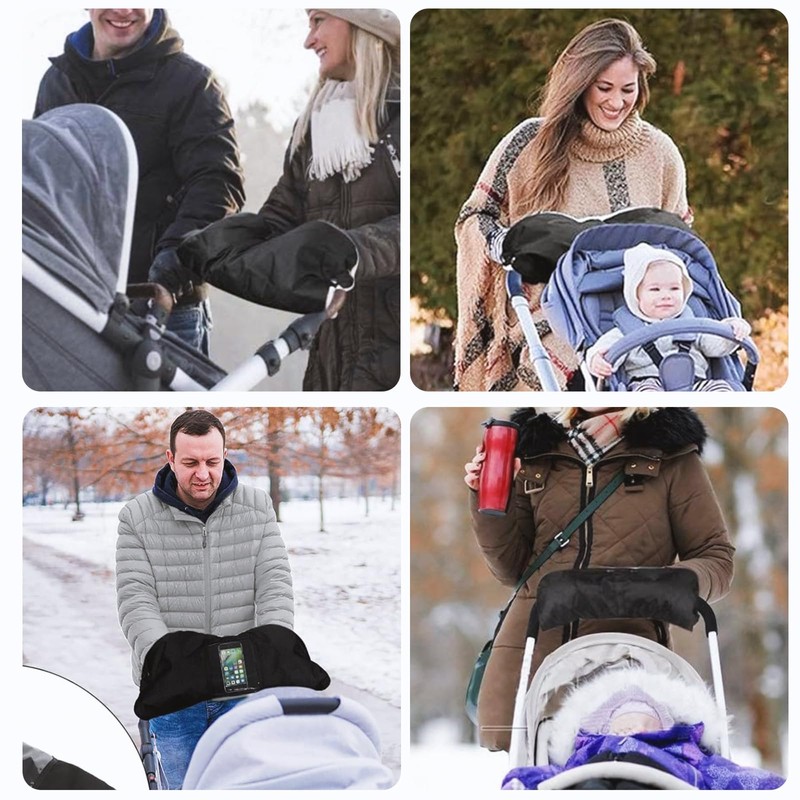 Pram Hand Warmer, Gloves Pram, Hand Muff for Prams, Warmer,