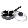 Sapphire P063 20 cm 4-Cup Egg Poacher , Black