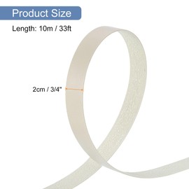 uxcell PVC Edge Banding 3/4 Inch x 33ft Self-Adhesive Edging Veneer Trim with Hot Melt Adhesive Pre-glued Tape for Veneer Tables Cabinet Repair Furniture Restoration, Khaki