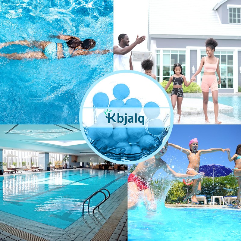 KBJALQ Pool Filter Balls,Filter Balls for Sand Filter,Blue Reusable Eco-Friendly