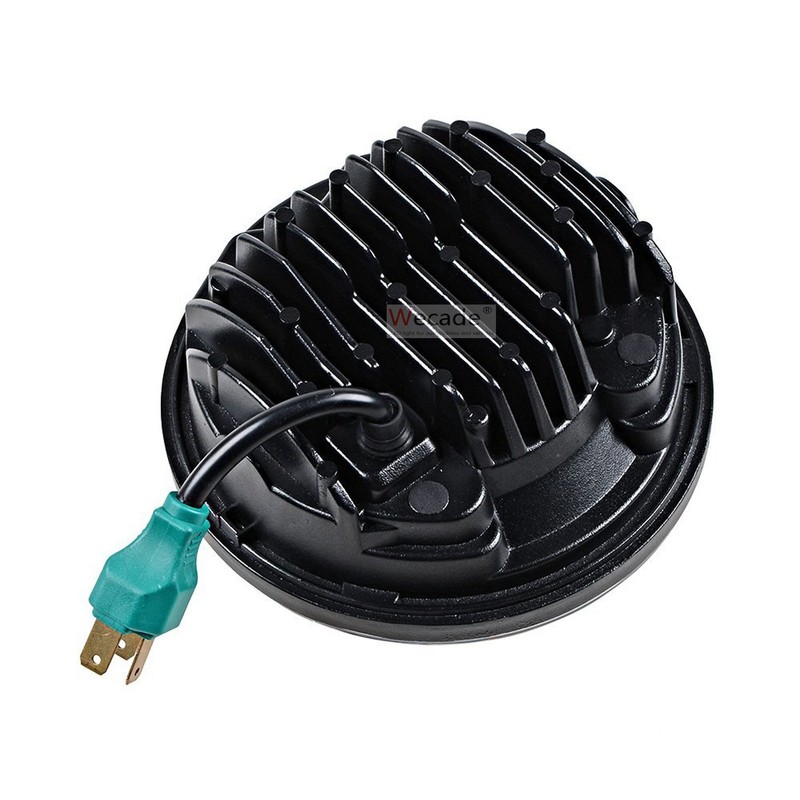 Wecade 5-3/4 5.75 Inch LED Hi/Lo Beam Headlight Motorcycle (chrome)