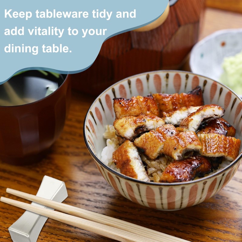 sourcing map 2pcs Chopstick Rest, 304 Stainless Steel Chopsticks Holder