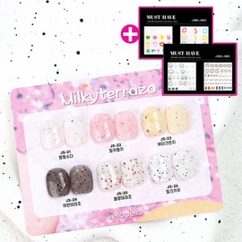 Jello Jello Milky Terrazzo 6-piece set glitter gel / 젤로젤로 밀키테라조 6종 세트 글리터젤