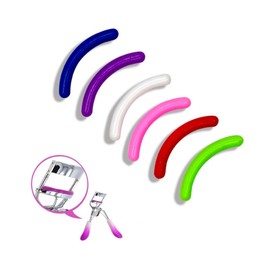 IWOWHERO 100pcs Colorful Eyelash Curler Refill Pads for Women Smooth Texture Replacement Accessories for Eyelash Curling Mixed Color for Home and Professional Use