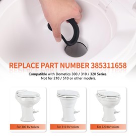 RV Toilet Seal, Flush Ball Seal for Dometics 300, 310, 320 – 385311658 Gasket Replacement Leak-Proof Toilet Rubber Seal Parts, 2 Pack