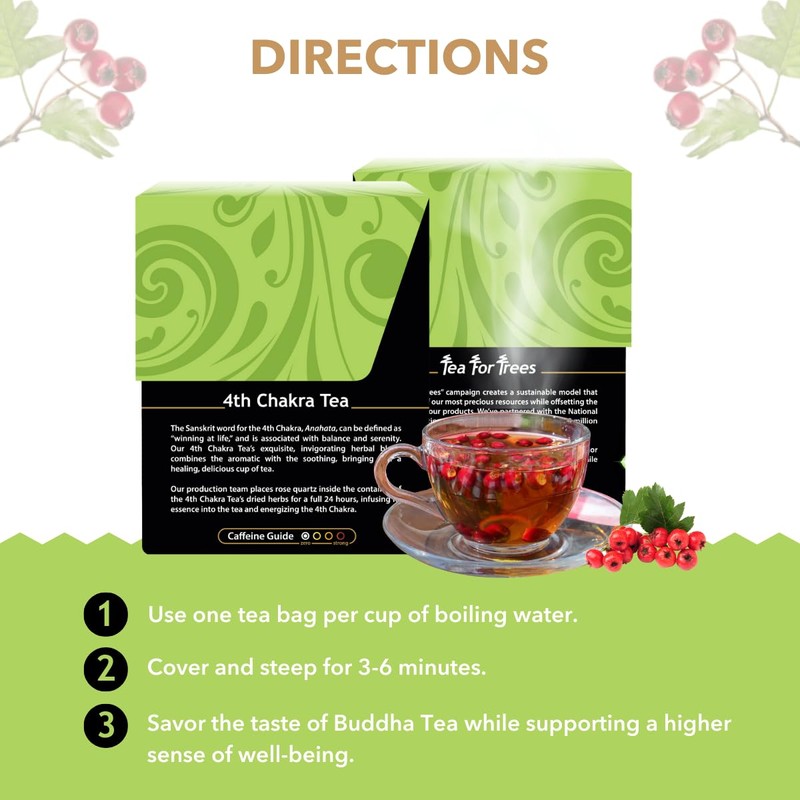 Buddha Teas - 4th Chakra Tea - Organic Herbal Tea