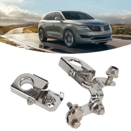 Abrazadera de Terminal de Batería Negativa Cromada, Pieza 926 882, Se Adapta Positivamente a los Modelos Edge MKX de 2011 a 2017