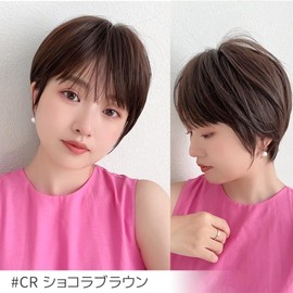 Bright Lara hf138-CR Women's Short Full Wig, Bob, Gradient, Blonde, Men's Dress Wig,