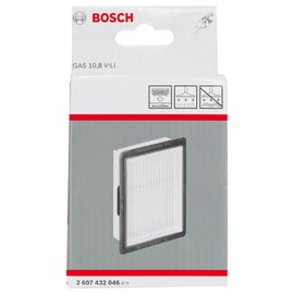 Bosch Accessories Professional 2607432046 Filtre à plis Faltenfilter für GAS 10,8V-LI, Noir, Jaune
