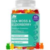 BioVitalica Sea Moss Gummies with Elderberry - Enriched with Vitamin C, D, and Zinc - Vegan Gummy Infused with Irish Sea Moss Gel & Powder for Immunity, Detox & Energy - Suitable for Both Adults and Kids